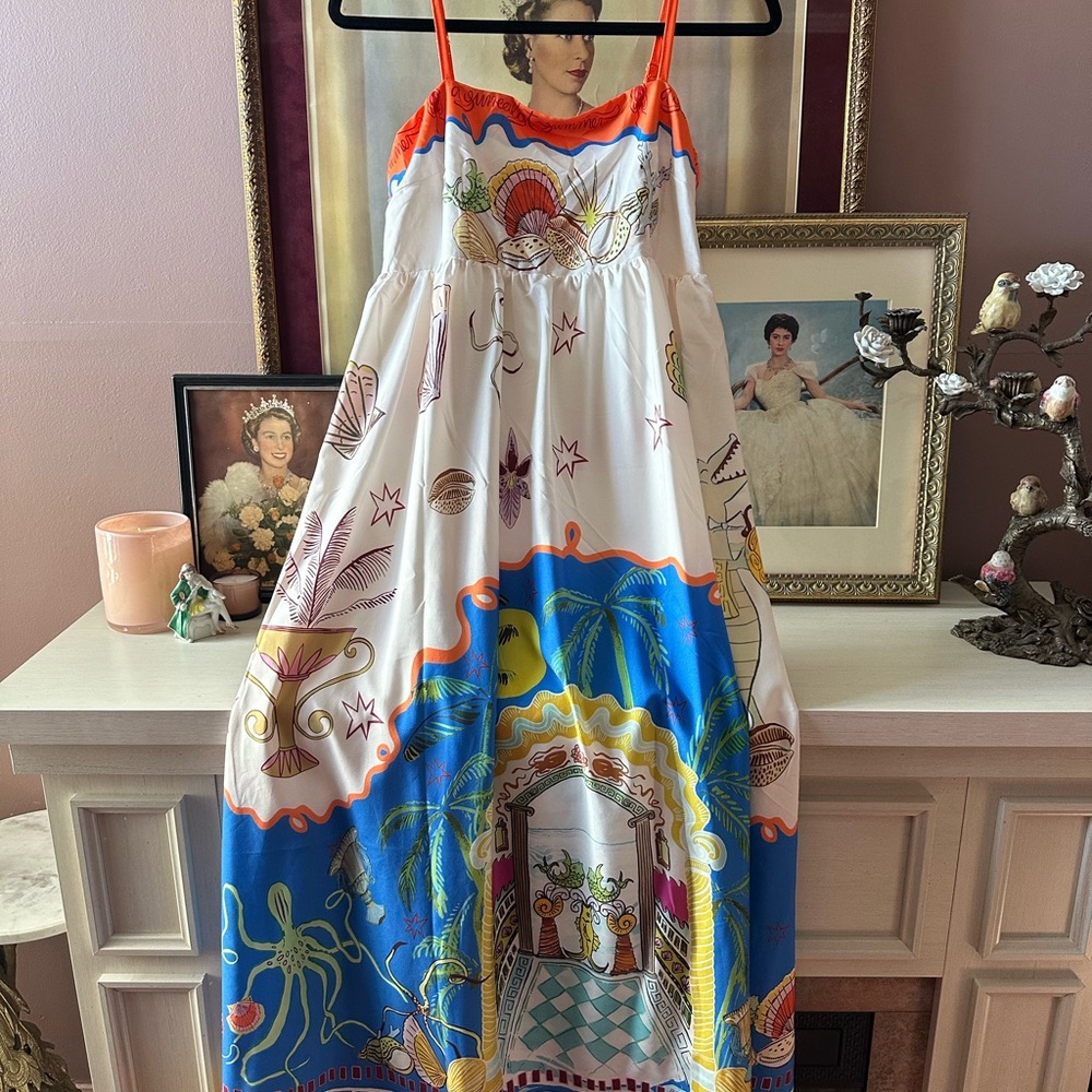 Alemais inspired dress Surrealist Summer